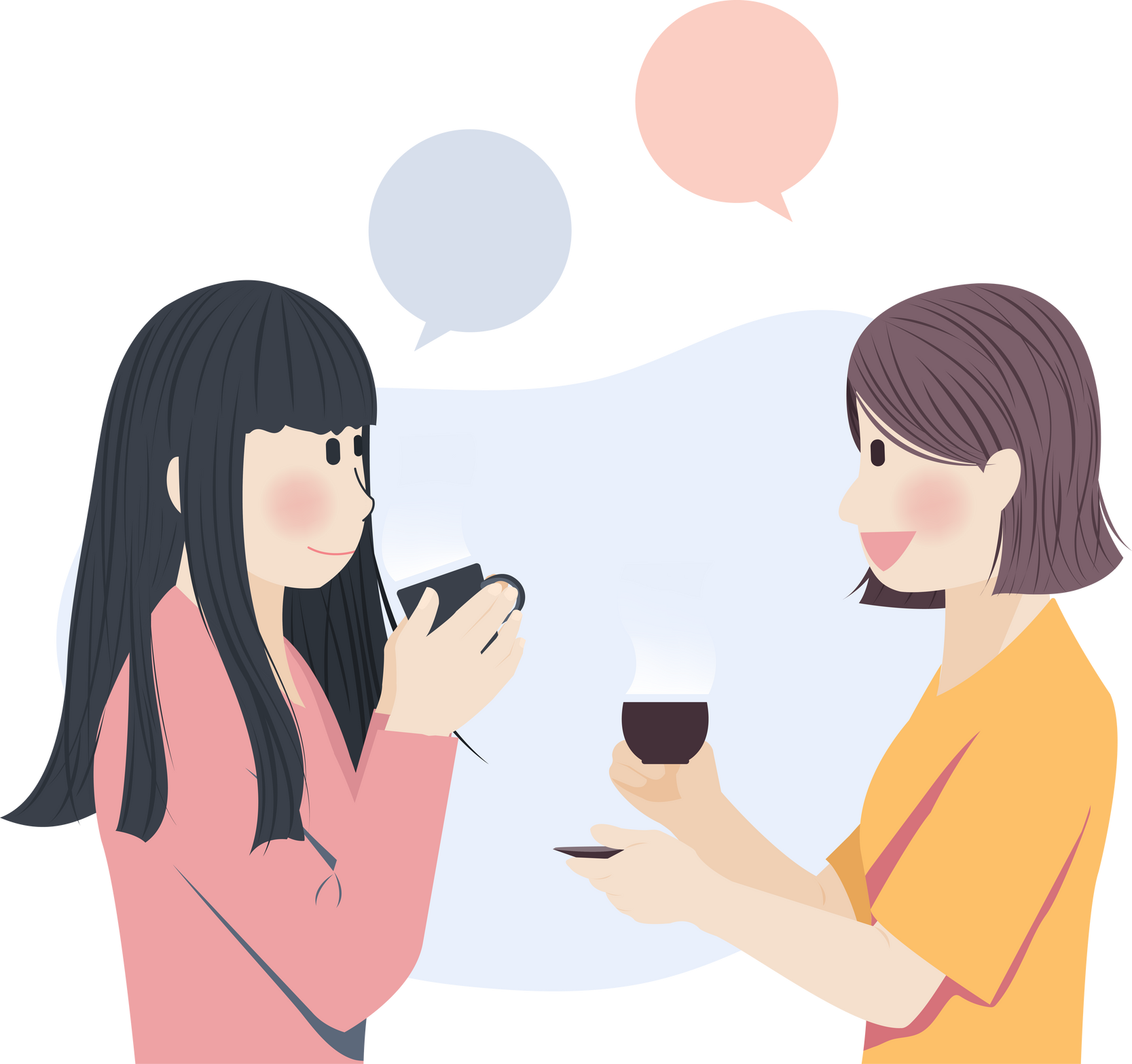 Girl hanging out at a cafe